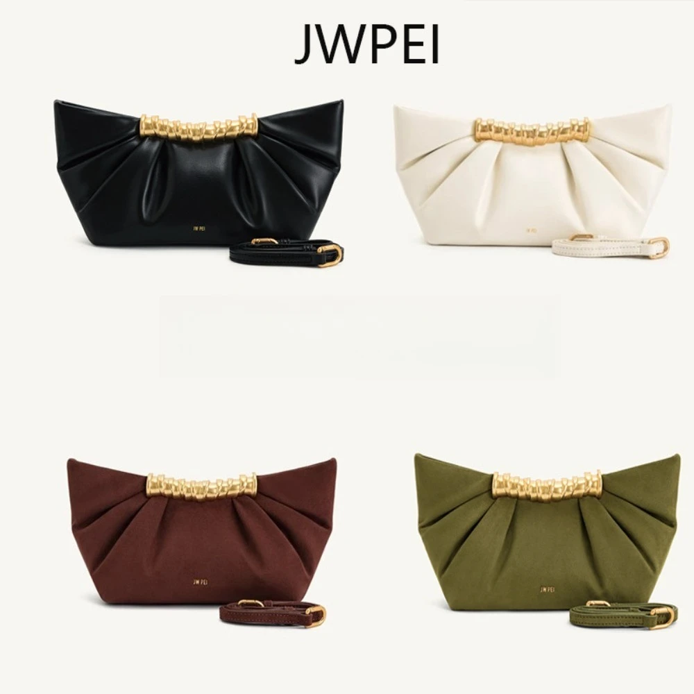 

JW PEI Pleated Clutch Leia Metal Fashion High-end New Single Crossbody
