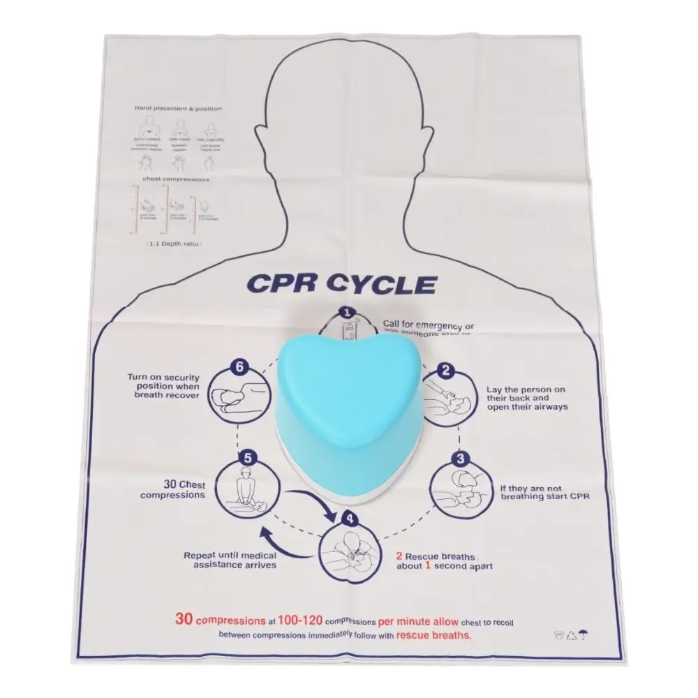 Ultrassist CPR Training Model with Sound Feedback Hands-Only High-density PU foam for First-aid Train-Heart & Hexagon Shapes