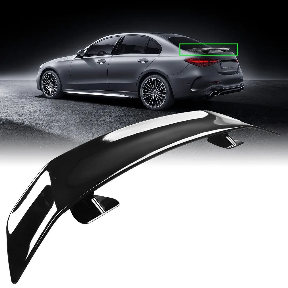 

46"Universal Car Rear Trunk Spoiler Wing Glossy Black Sport Style W/Adhesive United States