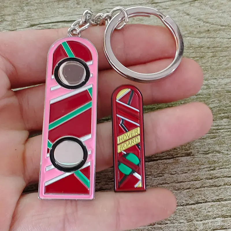 العودة إلى المستقبل المينا دبوس كيرينغ تحوم مجلس التلبيب دبوس حلقة رئيسية فيلم الخيال العلمي حقائب الظهر الطرفية الزخرفية