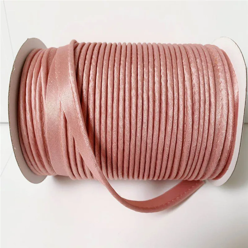 12mm 20Yds 1-64Colors Satin Bias Piping Cord Handmade For DIY Garment Sewing And Trimming cord high quality and 100% cotton rope