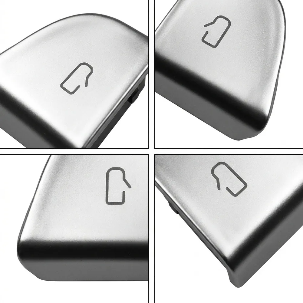 4pcs Door Switch Button Cover Set for Tesla For Model Y For Juniper 2025 2026 Direct Replacement OEM Fit No Programming Required