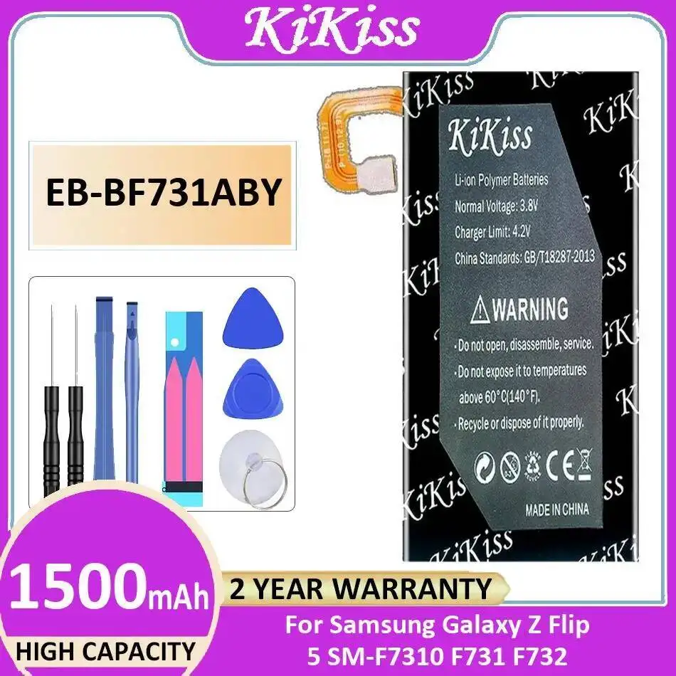 

Замена премиум-класса EB-BF731ABY 1500 мАч аккумулятор для мобильного телефона для Samsung Galaxy Z Flip 5 SM-F7310 F731 F732 надежное питание