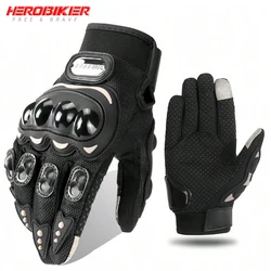 Motorcycle Gloves Full Finger Gloves Breathable Motobike Gloves Touch Screen Moto Racing Protective Glove Bicycle Gloves Summer