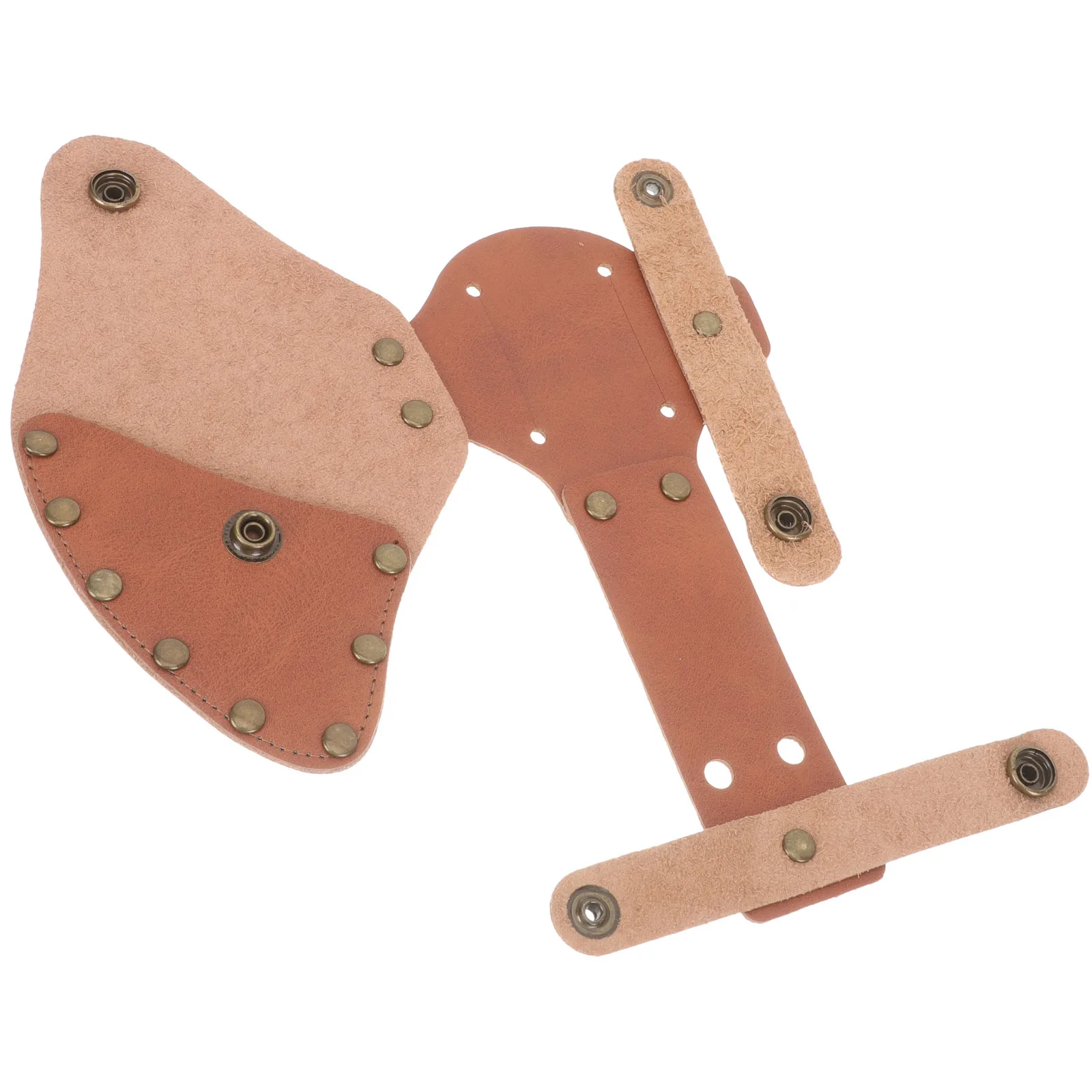 

Thickened Axe Hatchet Head Cover Portable Protective Sleeve Universal Fit Snap Button Belt Attachable