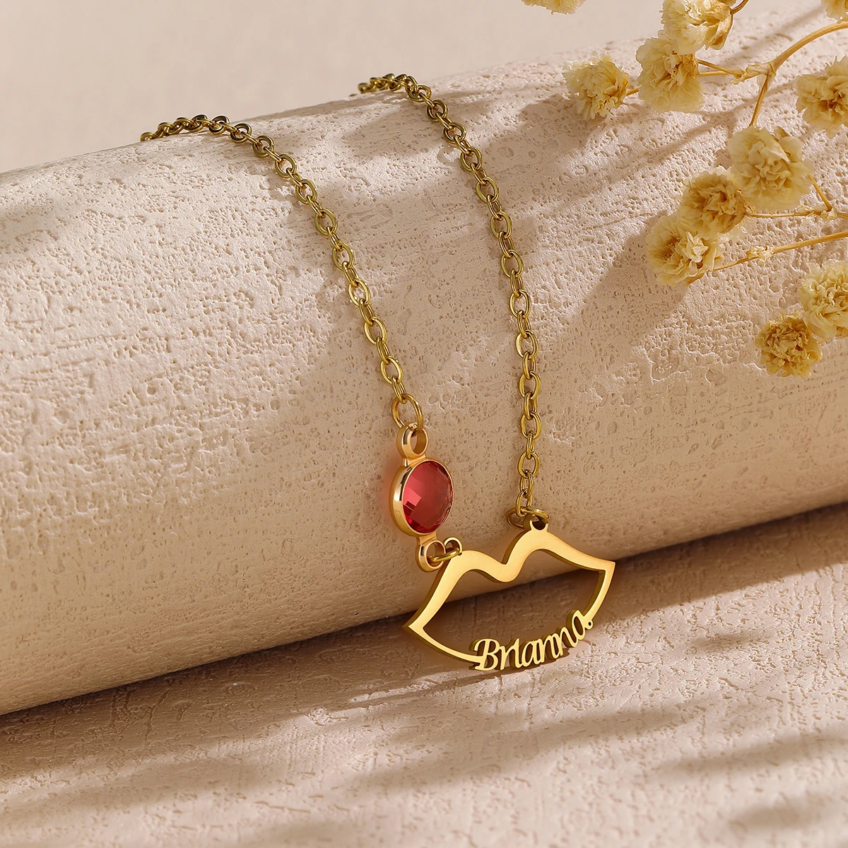 

Customized Name Necklaces for Women, Personalized Stainless Steel Birthstone Chain Choker Collar Jewelry, Birthday Gifts