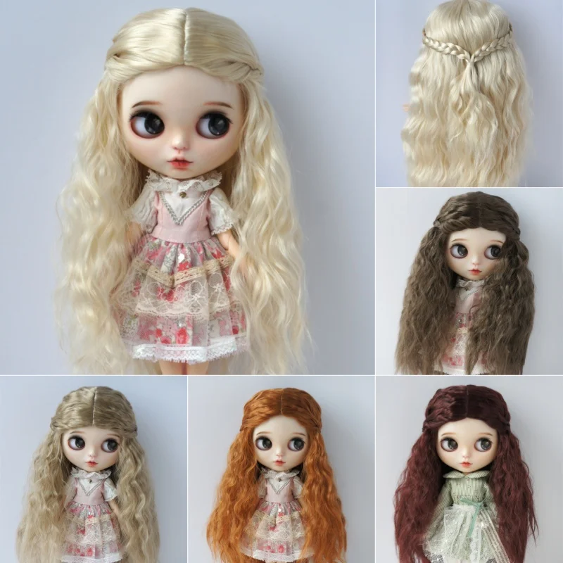 JD119 1/6 1/4 1/3  Long Princess Wave Synthetic mohair BJD wigs  1/6 1/4 1/3 YOSD MSD SD DOD Blythes Doll accessories