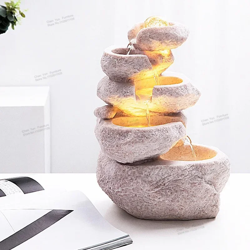 Fountain Rockery Indoor Fountain Home Ornament Symbolizing Wealth Home Decor Office Indoor Fountain Vestibule Fuente Interior