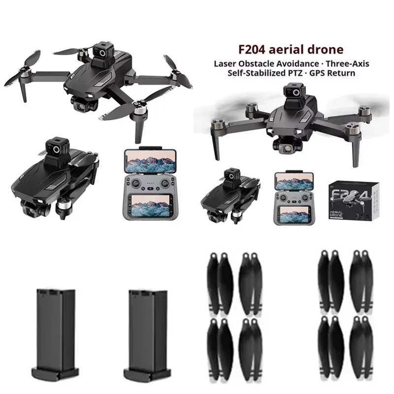 F204 RC Drone 7.4V 2200Mah Battery/Propeller F204 GPS Screen Drone Battery F204 Drone Battery Blades F204 RC Dron Battery Parts