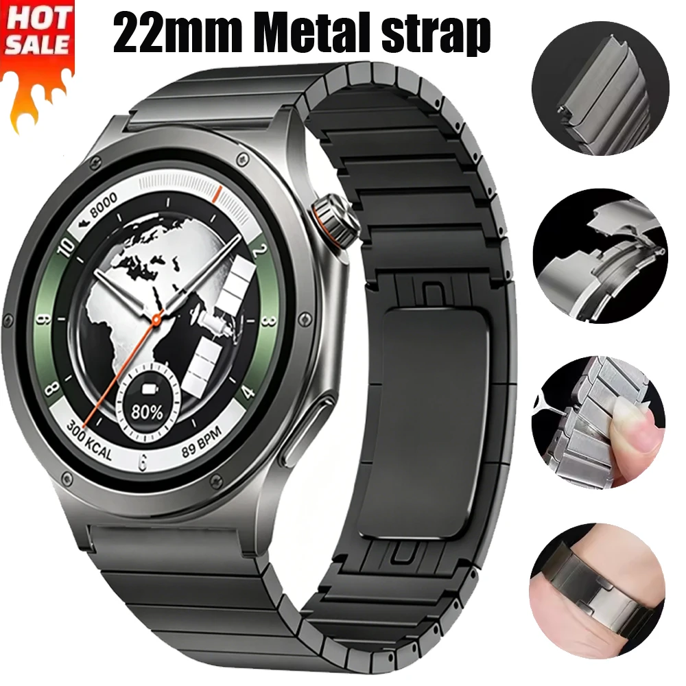 Bracelet en métal de 22mm pour montre Oneplus 4/3/2/2R/Lite, bracelet confortable en acier inoxydable Original pour montre OPPO X3 X2 X S Correa