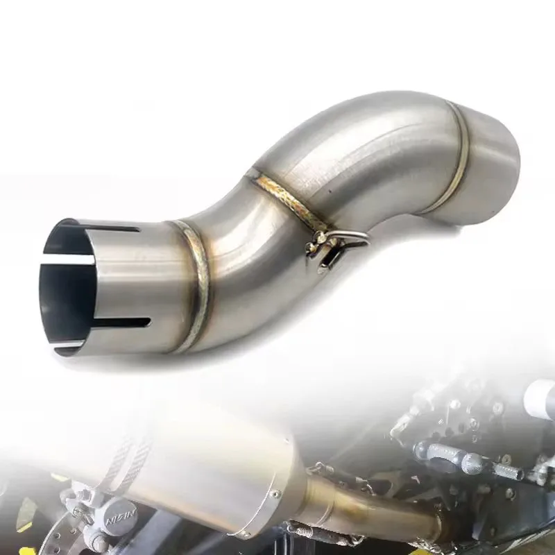 

For Yamaha R6 2006-2019 2020 YZF-R6 YZFR6 Escape 51MM Slip-On Motorcycle Exhaust System Middie Link Pipe Muffler Connecting Pipe