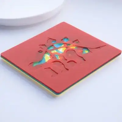 

12pcs Reusable Animal Drawing Stencils Plastic Templates Painting Crafts Fabric Wall Floor Toddler Educational Tool Safe Pp
