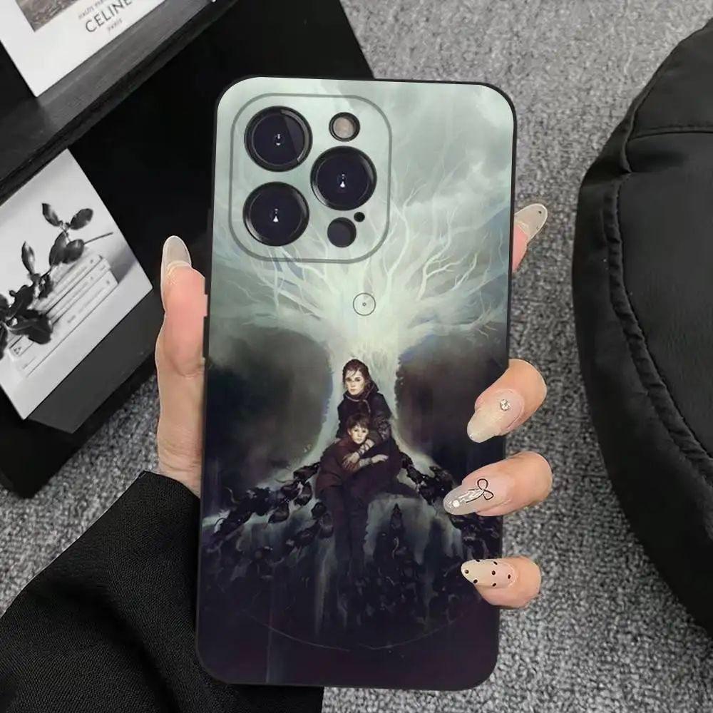 حافظة لهاتف آيفون 17,16,15,14,13,12,11,Plus,Pro Max,XS,X,XR,SE,Mini,8,7,غطاء أسود من السيليكون الناعم #2