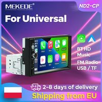 MEKEDE 7-inch HD Touch Screen Universal 1 Din Car Radio Multimedia Video MP5 Player FM Stereo CarPlay Android Auto smart systems