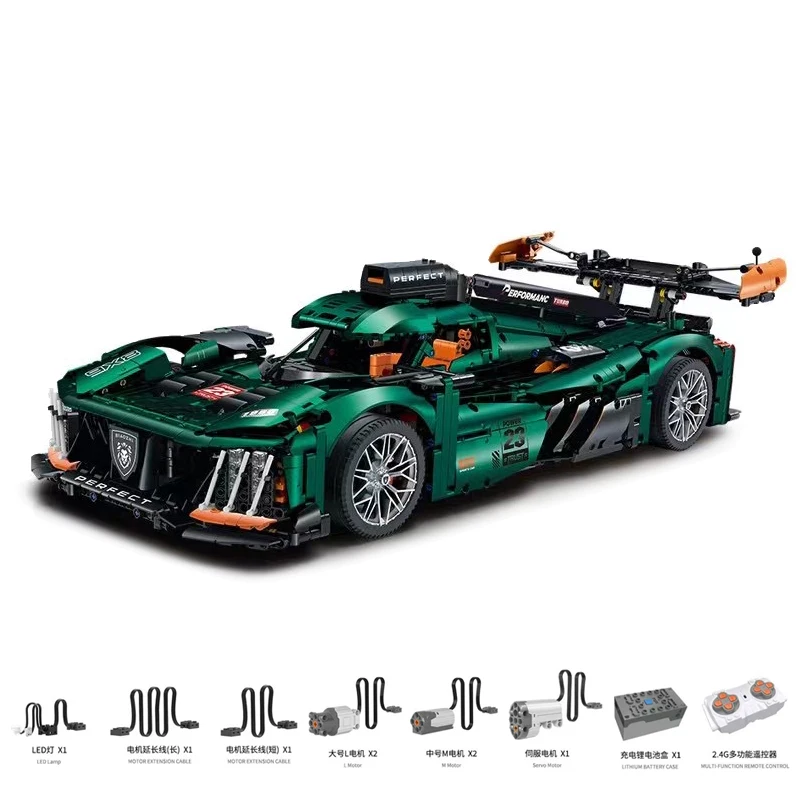 

IN STOCK MOC Creativity 1:8 Technical Remote Control Sports Car Building Blocks Bricks Model Assembling Toys for Boys Gift Set