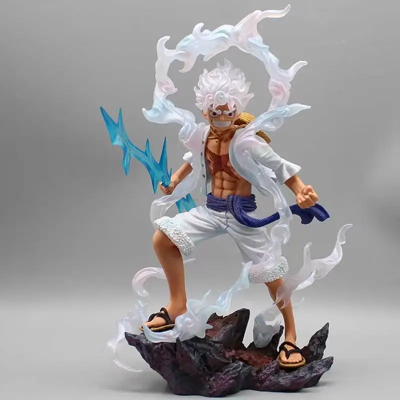 

Sell Well One Piece Gk Luffy Lx Lightning Nika Fifth-Gear Lightning Form Action Figures Decoration Collectible Model Toys Gift
