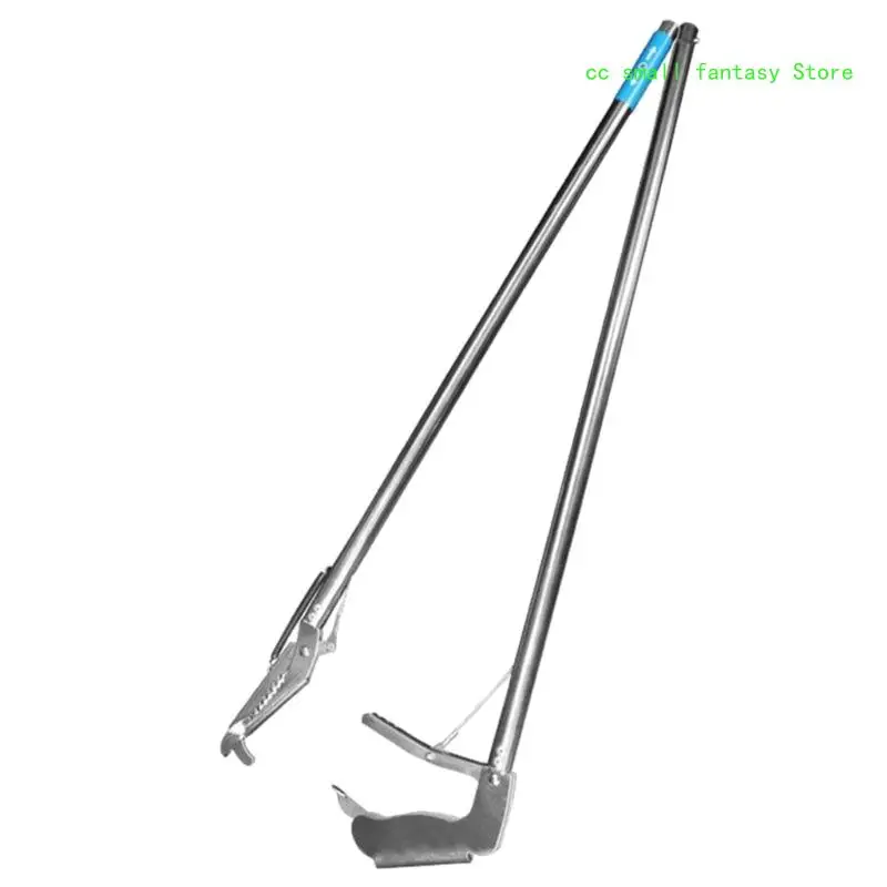 

R3MA Professional Foldable Snake Tongs with Adjustable Curved Jaw Safety Reptiles Catcher Clamp Garbage Clip Cleaning Tool