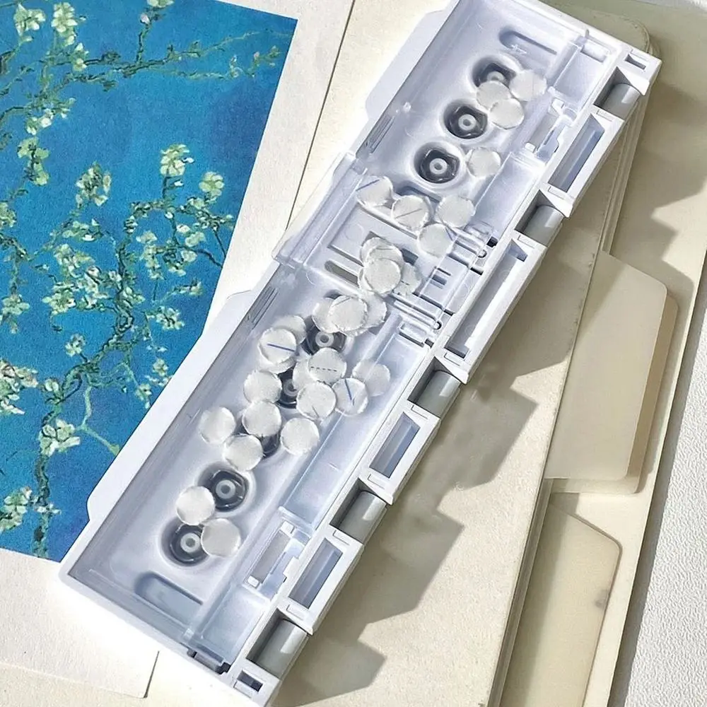 8 حفرة لكمة المحمولة حلقة الموثق دليل A5 B5 A4 فضفاضة ورقة دفتر ورق الناخس أداة مريحة خفيفة الوزن اللوازم المكتبية #5