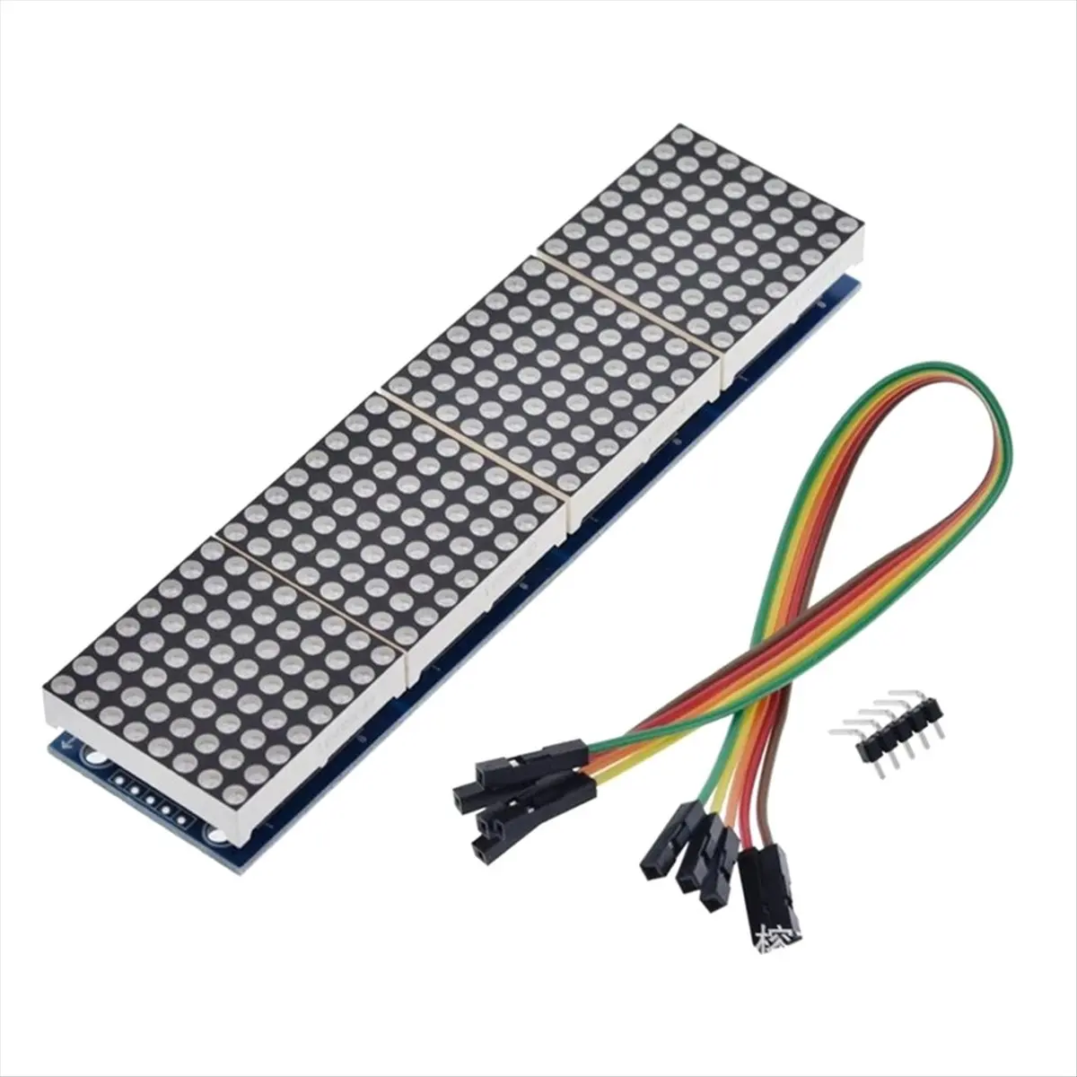Super Sale MAX7219 Dot Matrix Module 8x8 Common Cathode LED Display 5V 4-in-1 with DuPont Wires Cable for DIY Projects B
