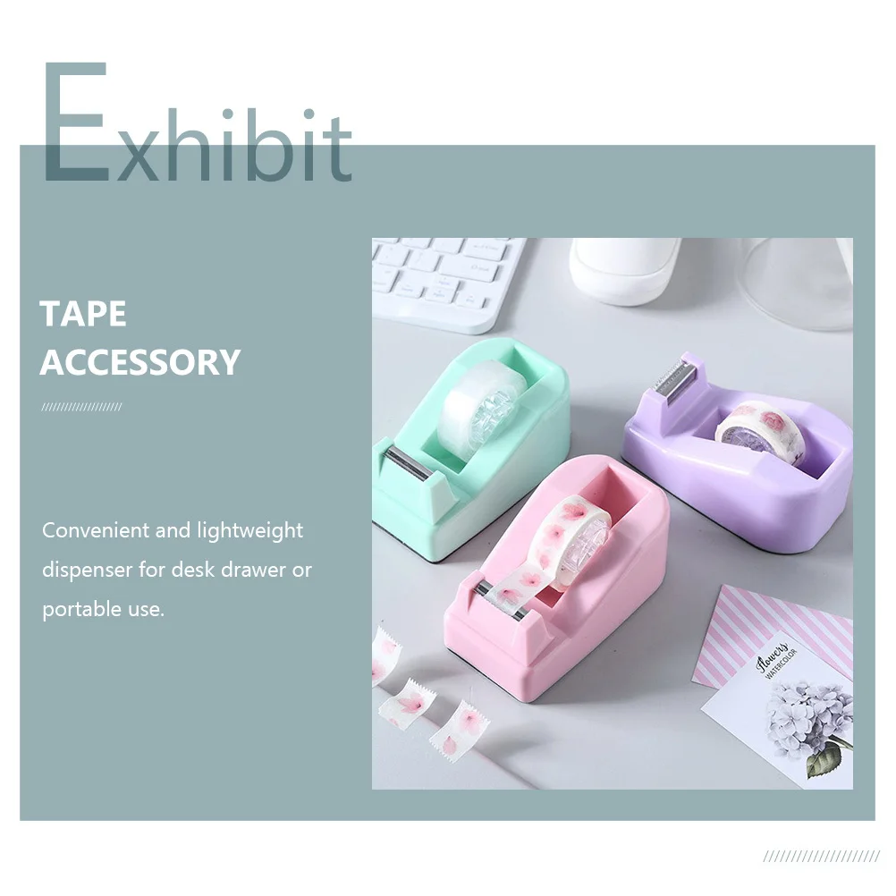 

3Pcs Tape Cutter Professional Tape Holder ABS Material Convenient for Household Office School Use Sticker Accessory