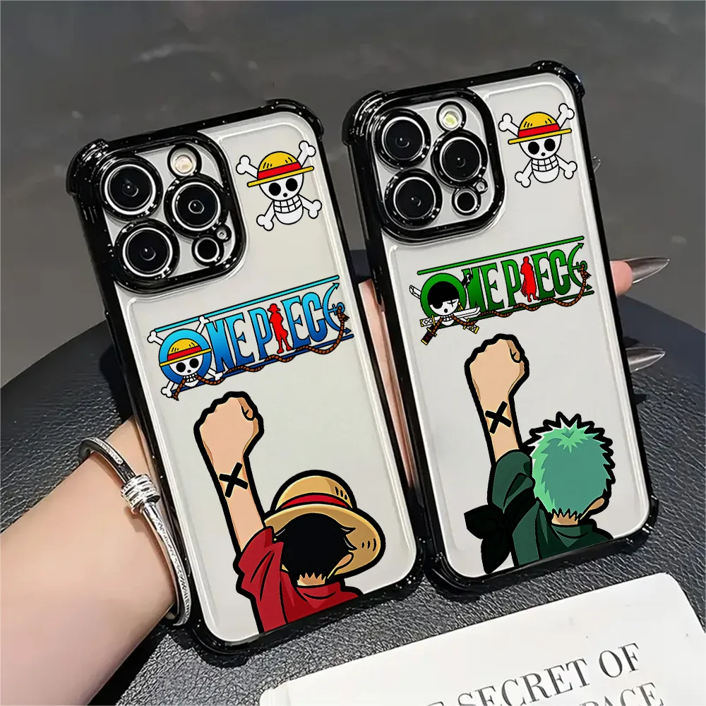 Anime New Ones Pieces Cute Plating Phone Case For Samsung A37 A57 A07 A36 A16 A06 A35 A55 A25 A26 A05s A15 A54 A34 A24 A14 4G 5G
