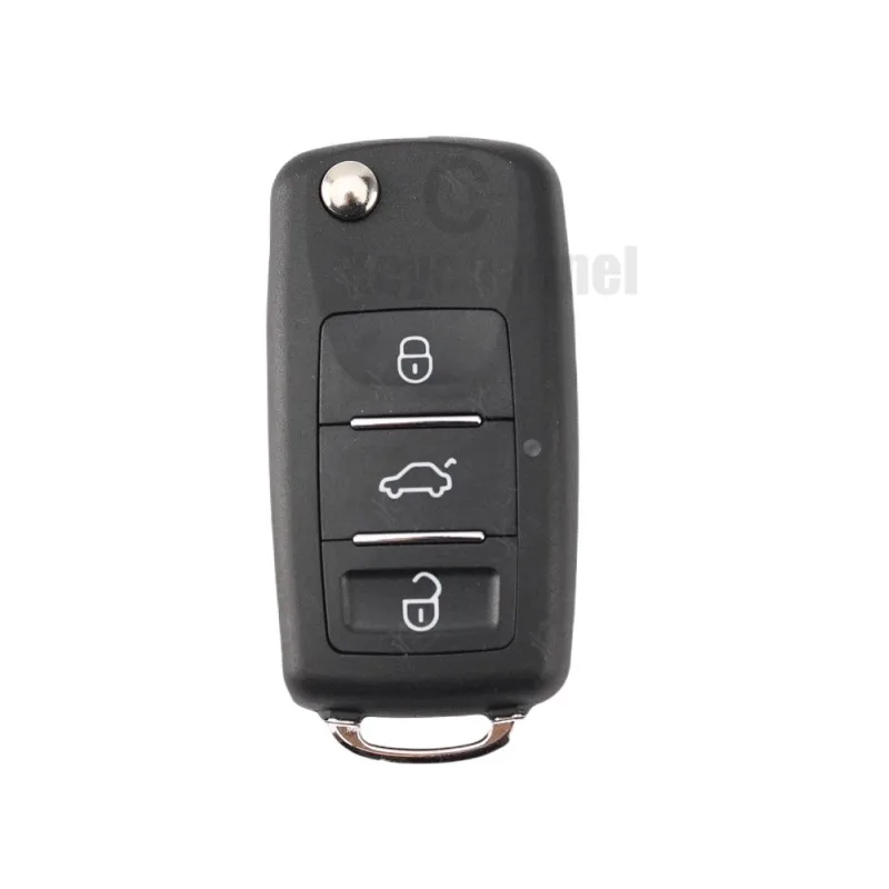 keychannel 1PCS 3 Button Car Key Shell Xhorse Flip Remote Case B5 Type Remote Shell for VVDI XKB510EN Remote Case No Key Blade