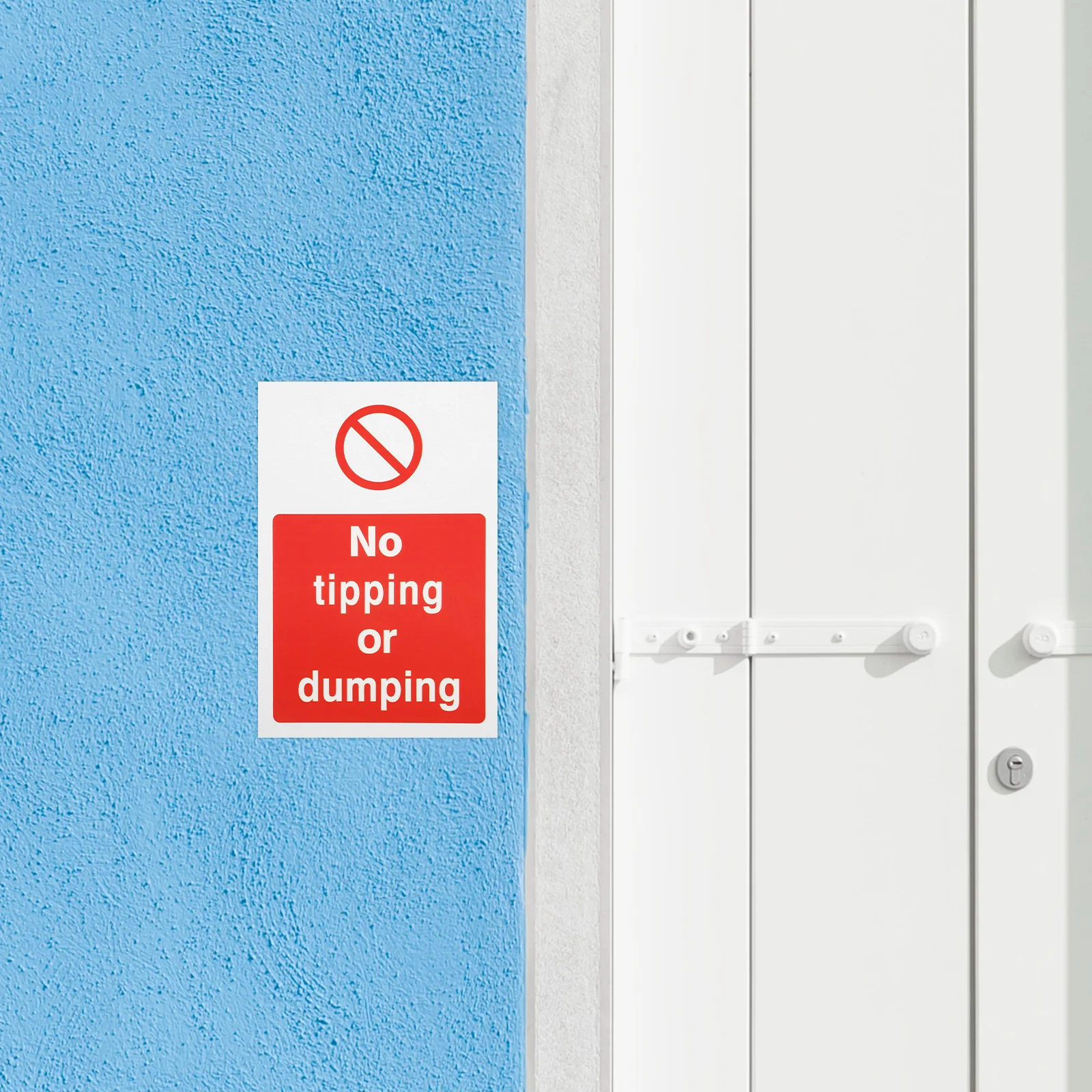 10 Pcs Dumping Sign Bright Stickers Signs Outdoor Warning Labels Traffic Safety