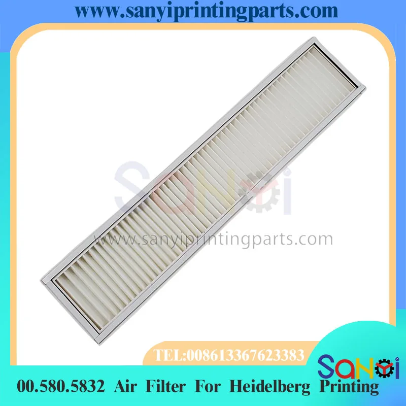 

Лучшее качество 00.580.5832 Воздушный фильтр ветрового шкафа 730x160x47 мм для деталей печатной машины Heidelberg SM102 CD102
