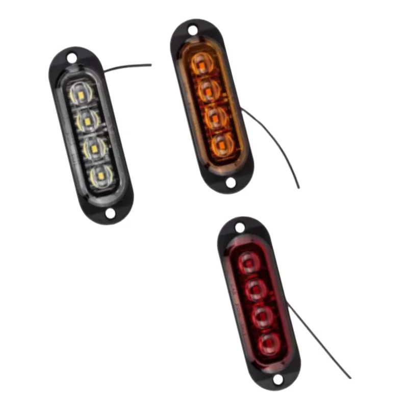 

ISURE MARINE 4pcs LED Side Marker Lights 12V-24V Indicator Lights Tail Lights Trailer Marker Lights Truck Trailer ﻿