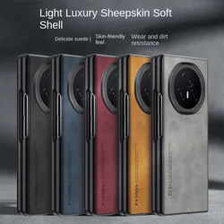 For Honor Magic V3 MagicV3 Case PU Leather Surface Hard PC Back Cover Matte Shockproof Phone Case for Honor Magic V3 MagicV3 5G