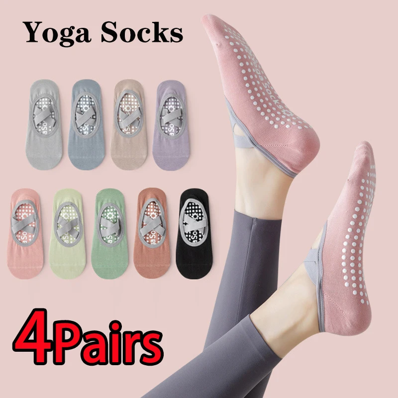 4-pares-de-meias-de-yoga-antiderrapantes-para-mulheres-meias-de-algodao-sem-costura-para-pilates-danca-e-fitness-com-grip-de-silicone
