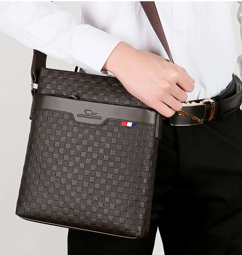 Echte Oberschicht aus Rindsleder für Herren, einzelne Umhängetasche, 2025, neuer Stil, männlich, lässig, Business-Tasche – Detail 11