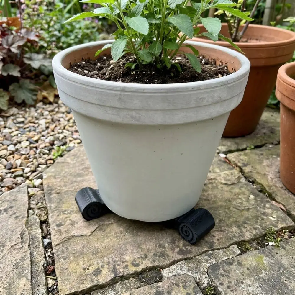 3Pcs 3D Printed Flower Pot Elevator Feet Prevent Root Rot Wear-resistant Mini Cylindrical Plant Pot Risers Fast Drainage