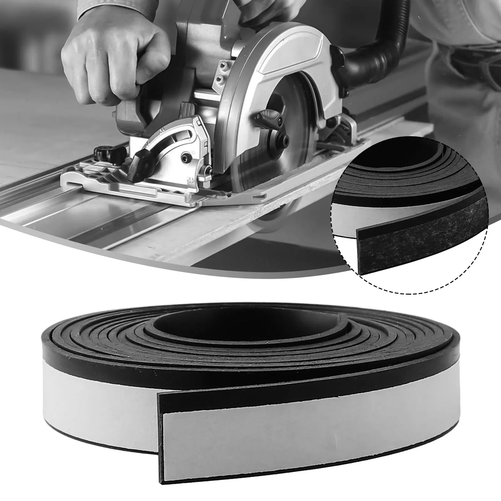 

Направляющая для защитной полосы Направляющая для защиты от брызг Направляющая для резки электроинструментов Резиновая защита 3 метра