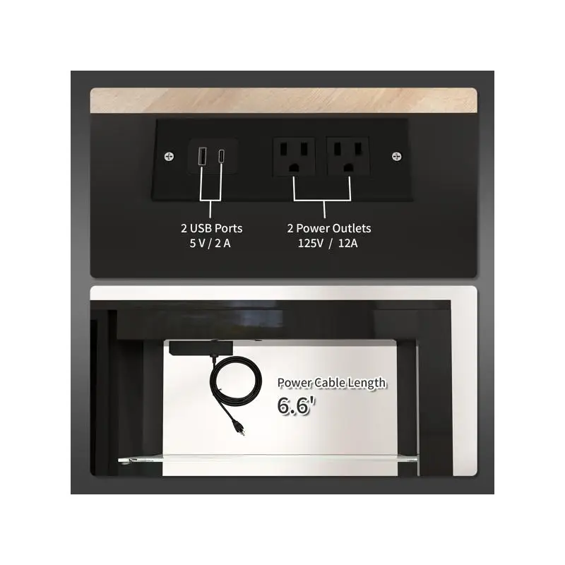 خزانة حامل تلفزيون لغرفة المعيشة، مركز ترفيه حديث مع مساحة تخزين، أرفف قابلة للتعديل، تناسب أجهزة التلفاز حتى 55 بوصة