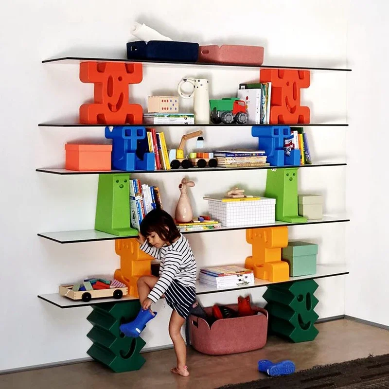 

Bookshelf Bookcase Modern Minimalist Italian Designer Children's Bookcase Display Rack