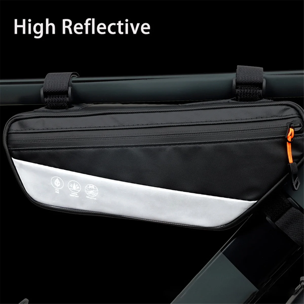 Waterproof Bicycle Triangle Bag Bike Frame Front Tube Bag Large Capacity Cycling Pannier Packing Pouch Accessories