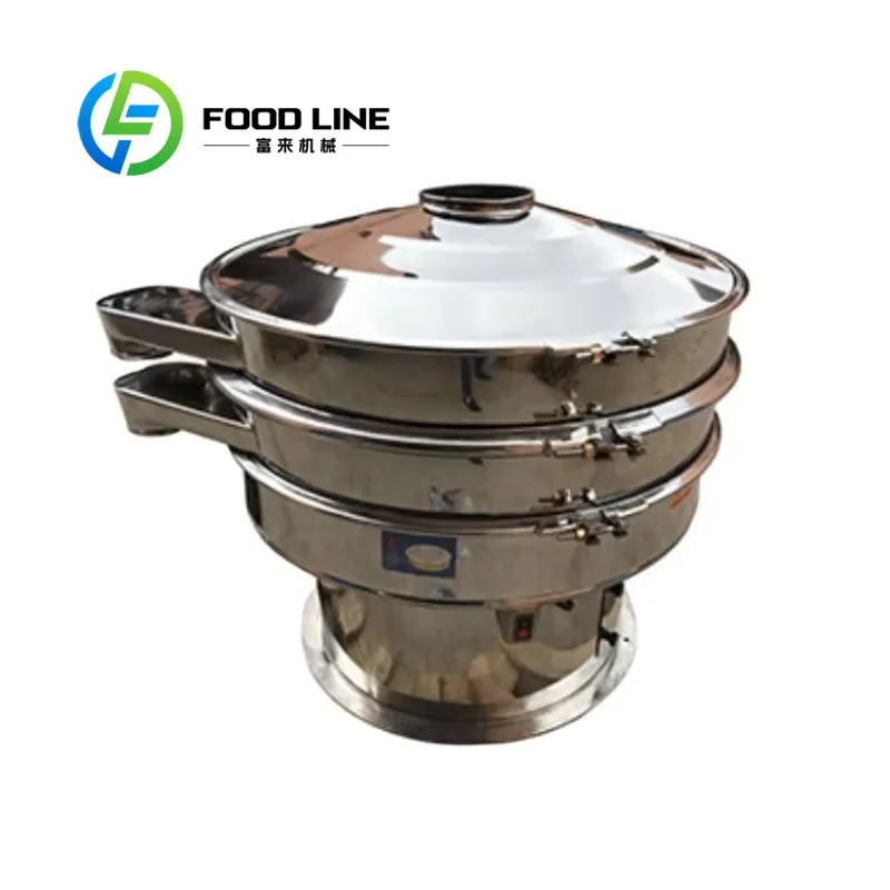

Customized Factory Price High Frequency Stainless Steel Automatic Wheat Flour Vibrating Screen Sieve Machine