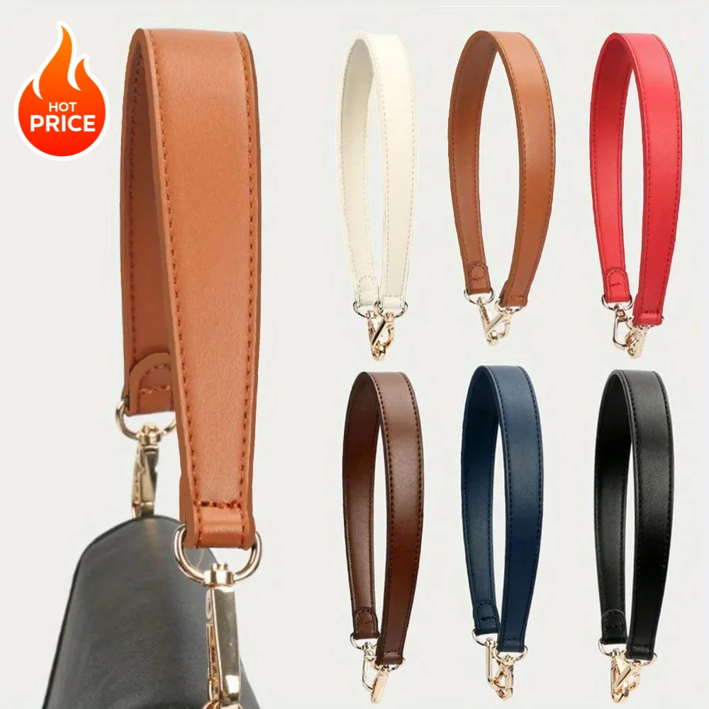 ヴィーガンレザーショートバッグストラップ、ゴールデンバックル付き、ハンドバッグ用交換用財布ベルト、ファッションクリスマスギフト、女性用クロスボディ