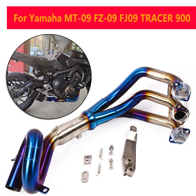 

Motorcycle Exhaust MT09 For Yamaha MT-09 FZ-09 FJ09 TRACER 900 51mm 2015-2020 Escape Moto Systems Slip On Front Link Pipe Elbow