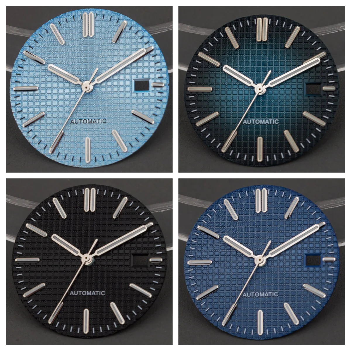 

31.8mm NH35 Dial Hands Needles Pointers Face Watch Parts Luminous Dial Men's Watch Accessories for Royal Oak Mechanical Movement