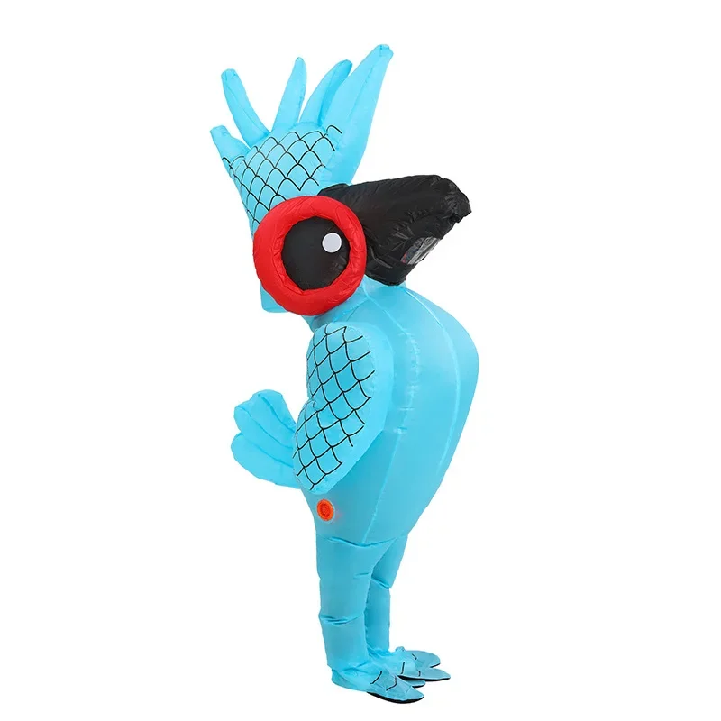 

Blue Bird Cosplay Costume Inflatable Suit Halloween Zoo Parrot Mascot Stage Performance Wear Adult Women Men Festival Outfit