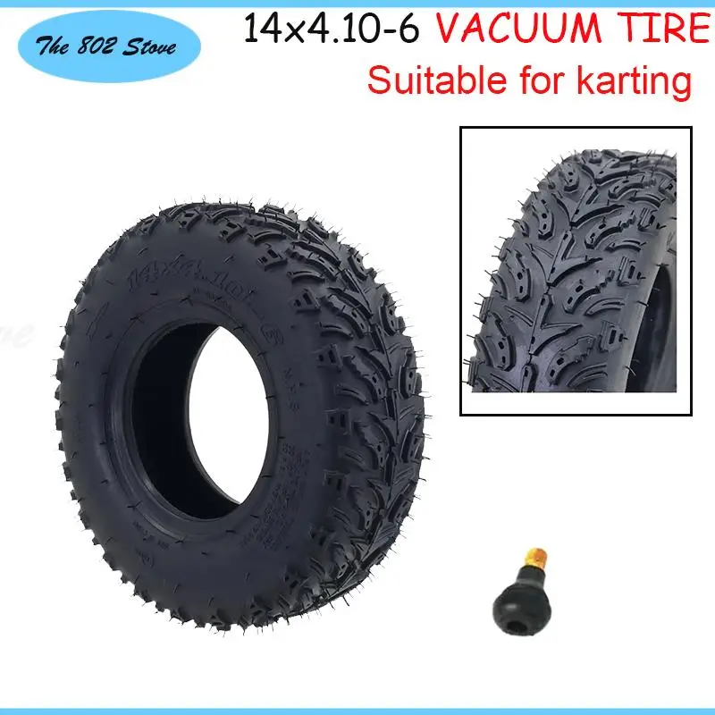 

14X5.00-6 14x4.10-6 Tyre for Fuel Electric 4 Racing Wheels Buggy Karting Car ATV QUAD Go kart Parts 14 Inch Road Tubeless Tire