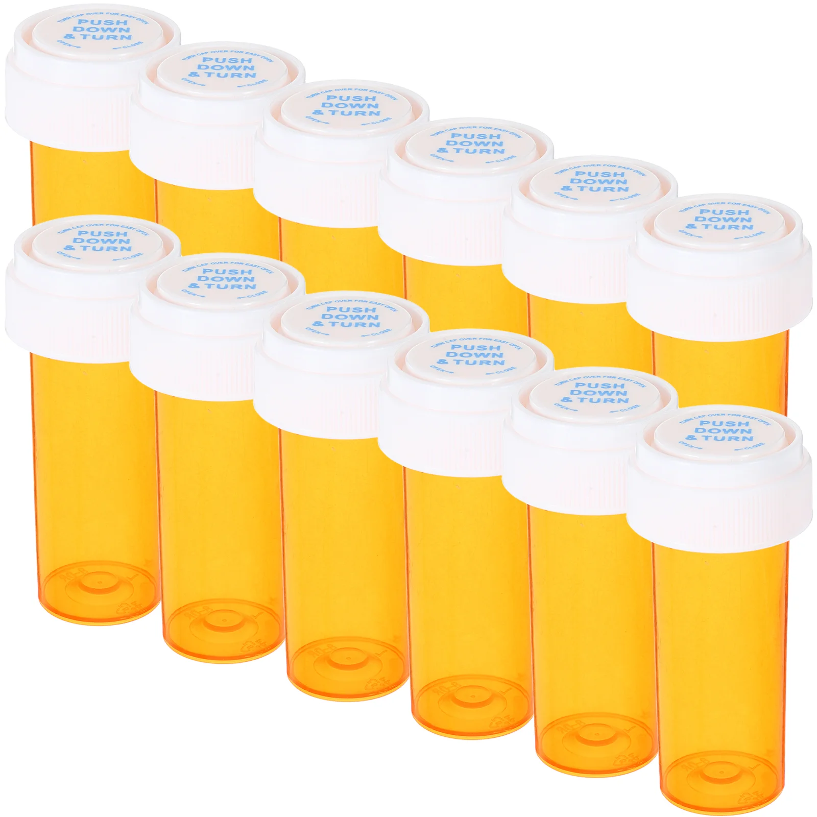 12 Pcs Transparent Travel Pill Small Bottle Canning Supplies Accessory Medicine Container Carrier Portable