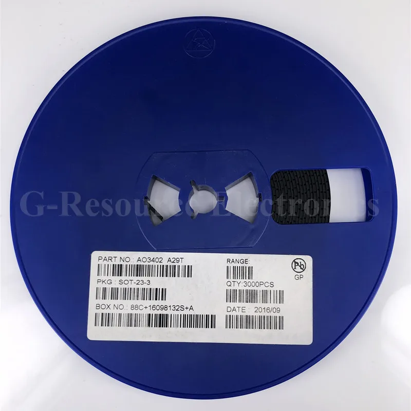 (100 pcs) AO3402 A29T SOT-23 3402 N-Channel 30V 4A (Ta) 1.4W (Ta) SMD mosfet transistor New original