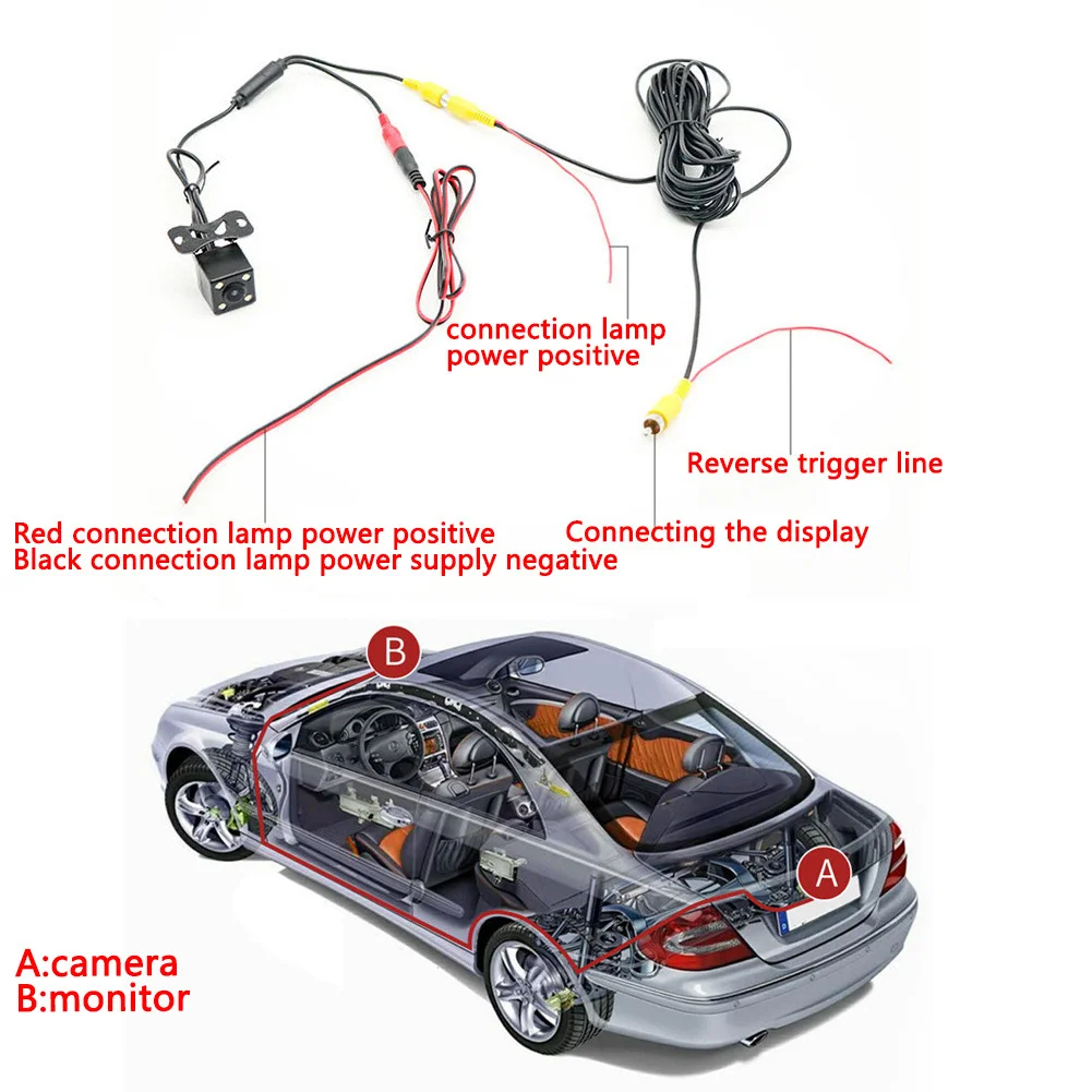 Auto kamera Rückfahr kamera Universal halterung Rückfahr kamera Backup Park Reverse Assist Cam LED Nachtsicht Park kamera