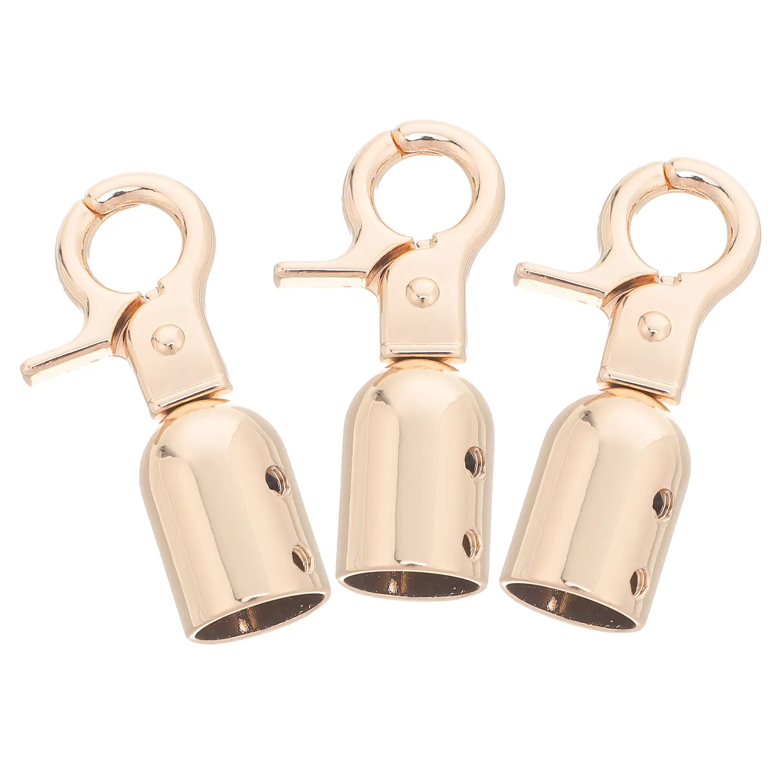 3Pcs Metal Rope Hanging Hooks Heavy Duty Stanchion Rope End Clips for Events Hotels Snap Hook Connectors