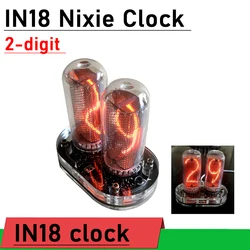 2-cyfrowy IN18 zegar Nixie cyfrowy wyświetlacz IN-18 Glow Tube termometr wbudowany moduł Boost usb-c POWER