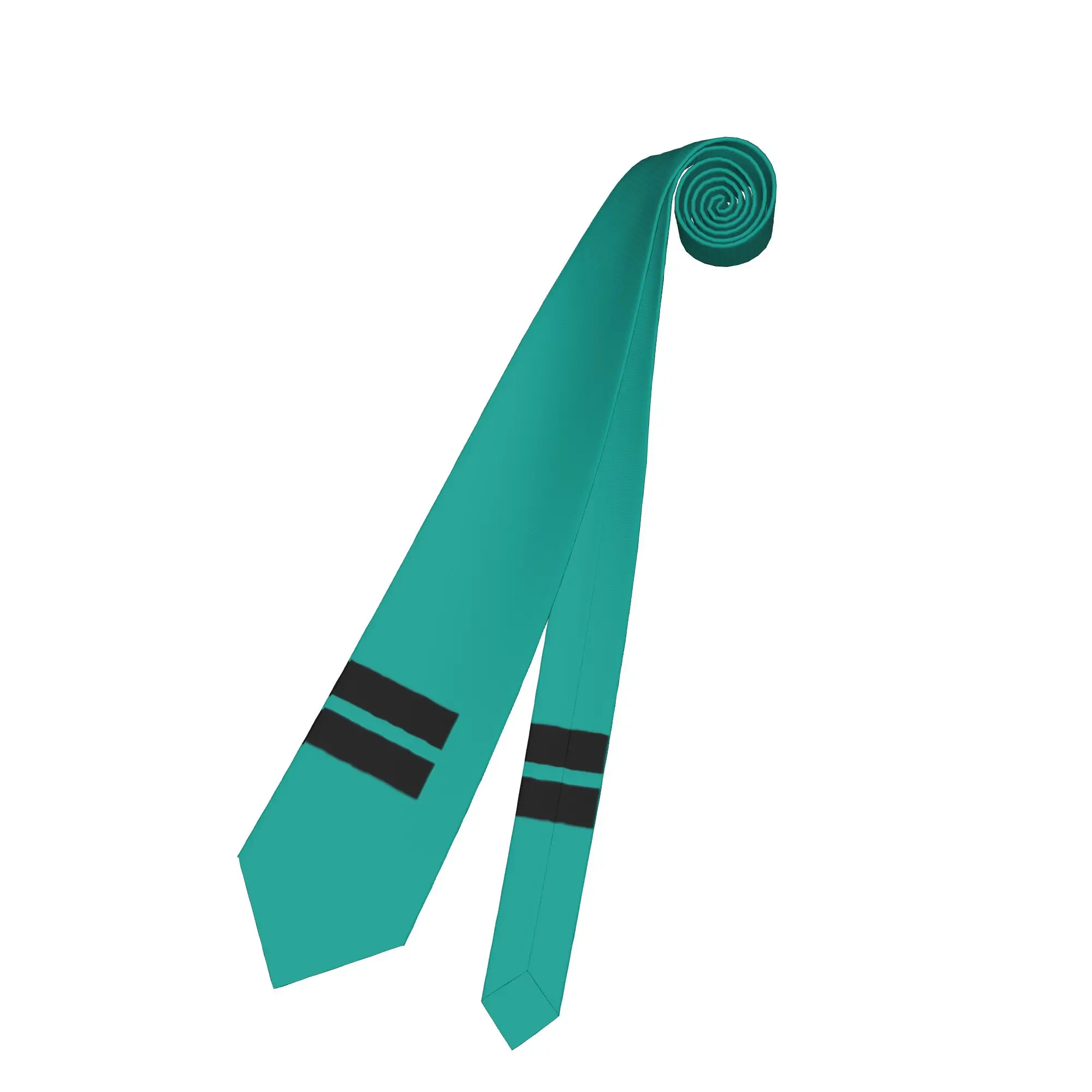 Y2K HatsuneMiku Kawaii grüne Krawatte, schmal, 8 cm, schmale Krawatten, virtuelle Sänger-Krawatte für Herrenanzüge, Accessoires, Gravatas-Zubehör – Detail 1