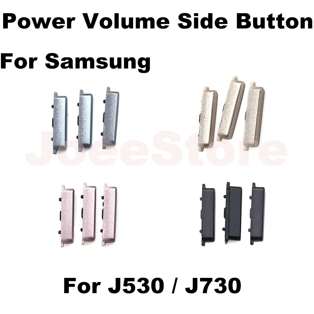 Power Volume Side Button For Samsung J530 J730 J510 J710 J5 J7 2016 2018 Power ON OFF Switch Control Key External Plastic Button